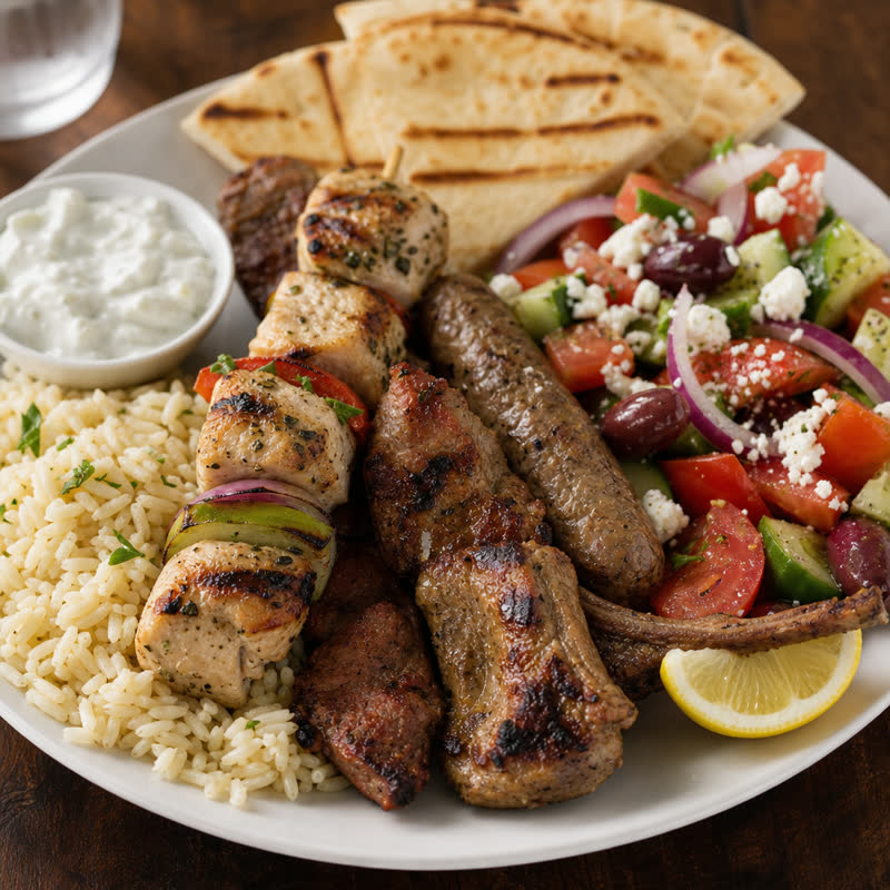 Chicken Souvlaki Plate