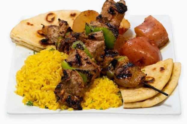 Lamb Souvlaki Platter