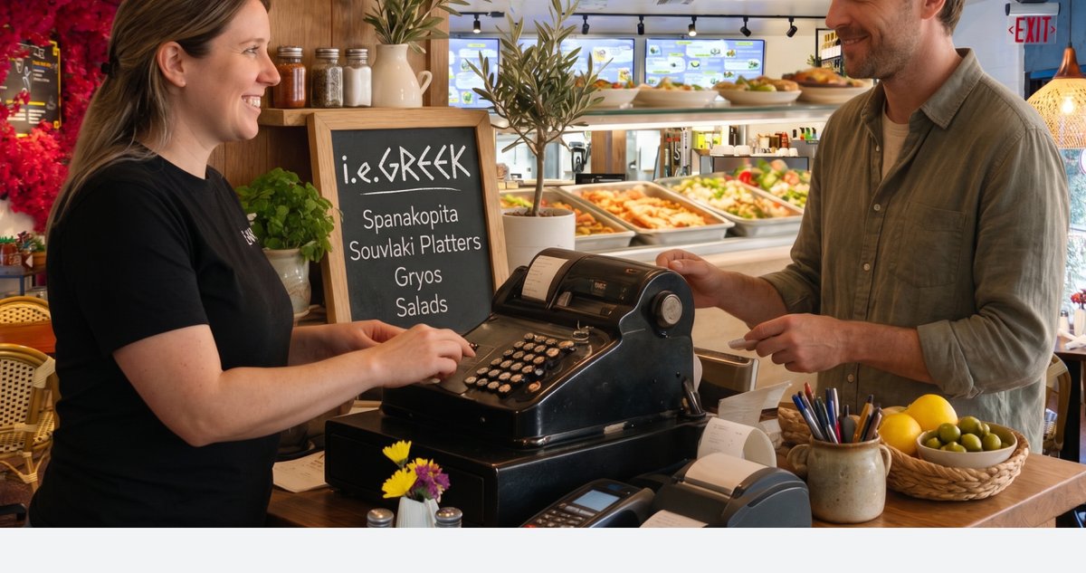 Ordering at the Z's Greek counter